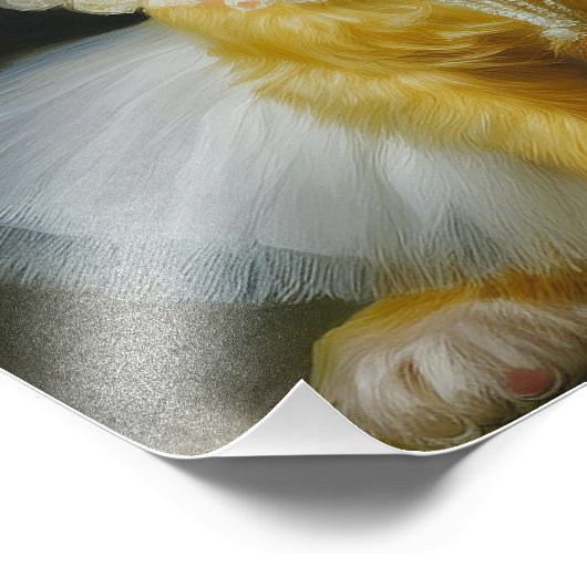 AI extravagant Hund Fotodruck (Ecke)