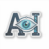 AI Eye Aufkleber (Vorderseite)