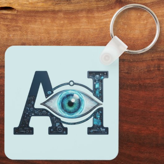 AI Eye Schlüsselanhänger (Rückseite)