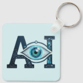 AI Eye Schlüsselanhänger (Rückseite)