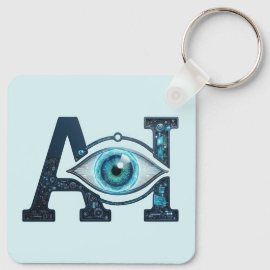 AI Eye Schlüsselanhänger (Rückseite)