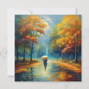 AI Fall Rainy Day Feiertagskarte