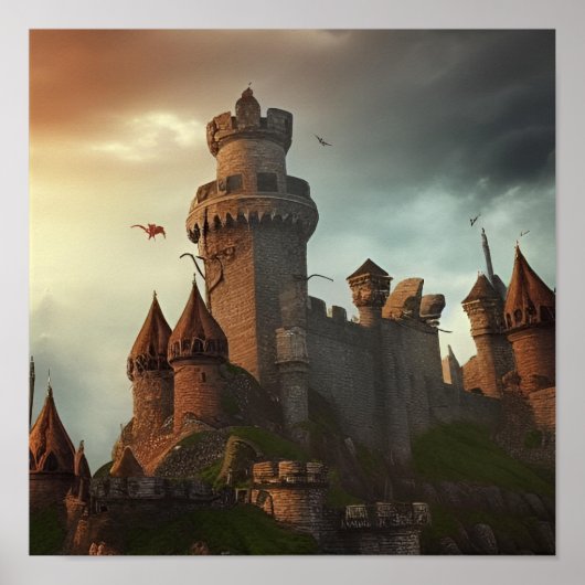 AI Fantasy Castles #02 Poster (Vorne)