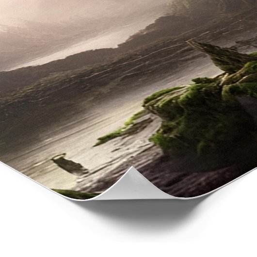 AI Fantasy Landscape #04 Poster (Ecke)