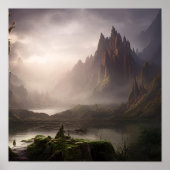 AI Fantasy Landscape #04 Poster (Vorne)