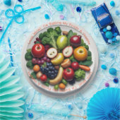 AI Frucht- und Veggie-Papier-Teller Pappteller (Party)