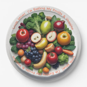 AI Frucht- und Veggie-Papier-Teller Pappteller