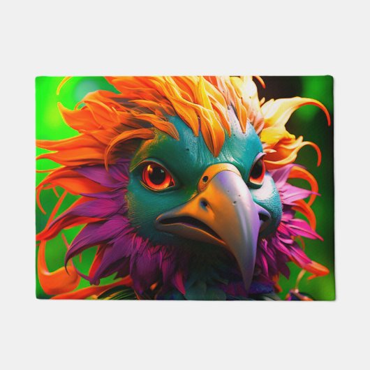 Ai Funny Bird Fußmatte (Vorderseite)