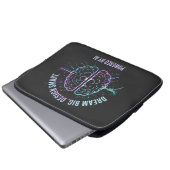 AI Futuristic Laptop Sleeve - Dream Big Design (Vorne Knopf)