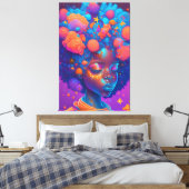 Ai Generated Girl Leinwanddruck (Insitu (Schlafzimmer))