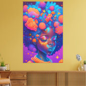 Ai Generated Girl Leinwanddruck (Insitu (Wohnzimmer))