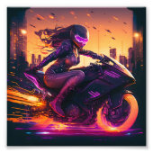 AI generated motorcycle art #3 Fotodruck (Vorne)