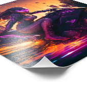 AI generated motorcycle art #3 Fotodruck (Ecke)