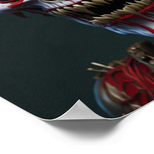 AI Generated Zombie Art Poster (Ecke)