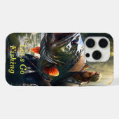 (ai generiert) lass der Flussfischerei iPhone Hülle (Rückseite (Horizontal))