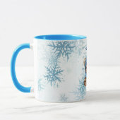 AI generiert | Niedlicher Leopard | Winter Tasse (Links)