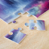 AI generierte Abstrakte Landschaftsmalerei Puzzle (Seite)