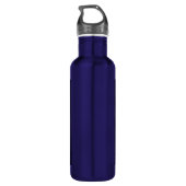 Ai generierte farbenfrohe Owl Edelstahlflasche (Rückseite)