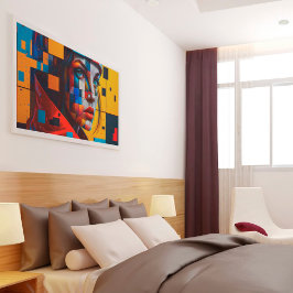 Ai generierte Frau als moderne Kunst Poster