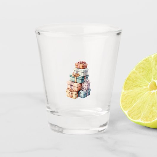 ai generierte Geschenke präsentiert Schnapsglas (Vorderseite)