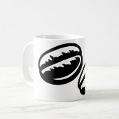 ai generierte Kaffeebohnen geröstet Kaffeetasse (Vorderseite Links)
