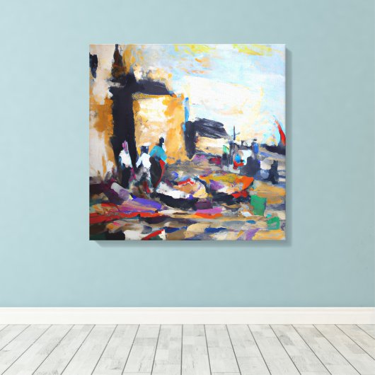 ai-generierte Kunst Leinwanddruck (Insitu (Holzboden))