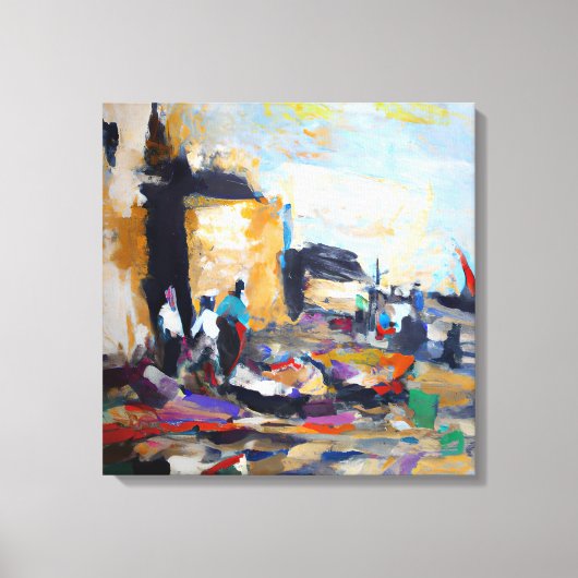 ai-generierte Kunst Leinwanddruck (Vorderseite)