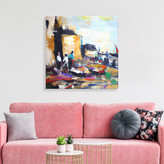 ai-generierte Kunst Leinwanddruck (Insitu (Wohnzimmer))