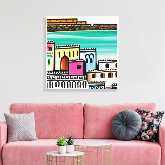 ai-generierte Kunst Leinwanddruck (Insitu (Wohnzimmer))