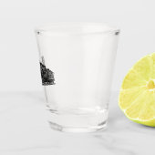 ai generierte Lokomotive Schnapsglas (Rechts)