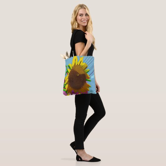 AI generierte Sonnenblume - Alles über Drucktasche Tasche (Am Model)