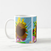 AI Generierte Sonnenblume Kaffeetasse (Links)