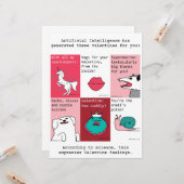 AI Generierte Valentine - DaVinci-Modell Karte (Vorderseite/Rückseite Beispiel)