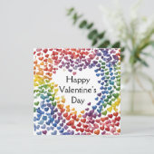 Ai Generierter Stolz LGBTQ Valentinstag Feiertagskarte (Stehend Vorderseite)