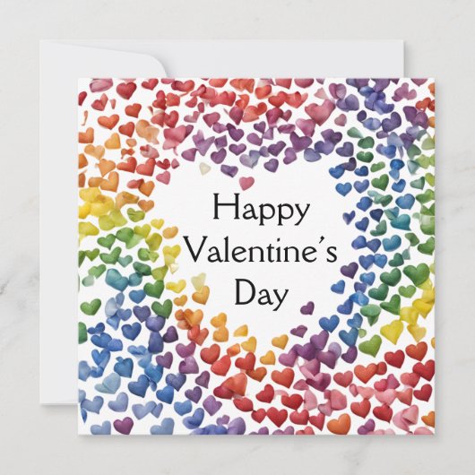 Ai Generierter Stolz LGBTQ Valentinstag Feiertagskarte (Vorderseite)