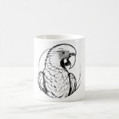 ai generiertes Papagei-Logo Kaffeetasse (Mittel)