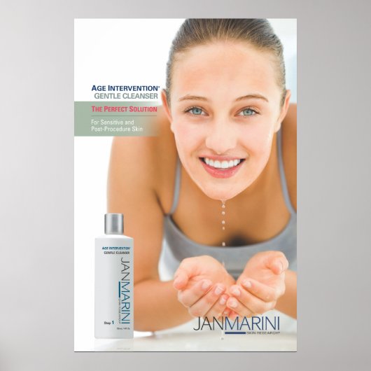 AI Gentle Cleanser 24x36" Poster (Vorne)