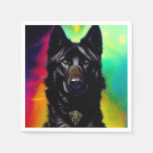 Ai German Shepherd Serviette (Vorderseite)