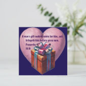 AI-Geschenk für die Gebetskarte Feiertagskarte (Stehend Vorderseite)