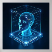 "AI-getriebene Gesichtserkennung Poster (Vorne)