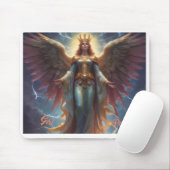AI Girl Power Mouse Pad Mousepad (Mit Mouse)