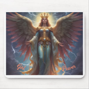 AI Girl Power Mouse Pad Mousepad