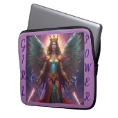AI Girl Power Notebook-Fall Laptopschutzhülle (Vorderseite Links)