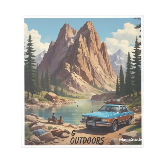 AI Go Outdoor Note Pad Notizblock (Vorderseite)