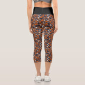 AI Halloween Pattern Capri Leggings (Rückseite)