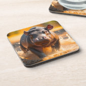 Ai Hippo Getränkeuntersetzer (Linke Seite)