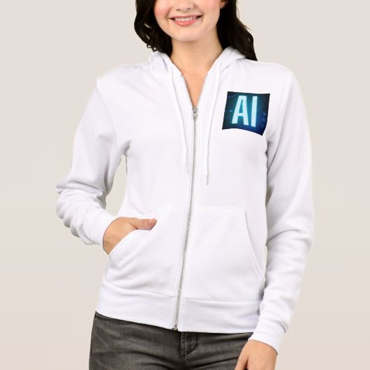 Ai Hoodie Artificial Intelligence Design (Vorderseite)