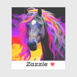 Ai Horse Artwork Aufkleber