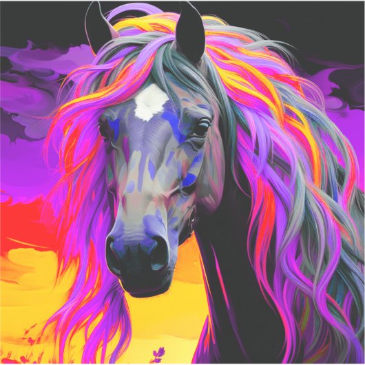 Ai Horse Artwork Aufkleber (Vorderseite)