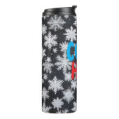 AI Hot Cold Snowflake Thermal Tumbler Thermosbecher (Nach links gedreht)